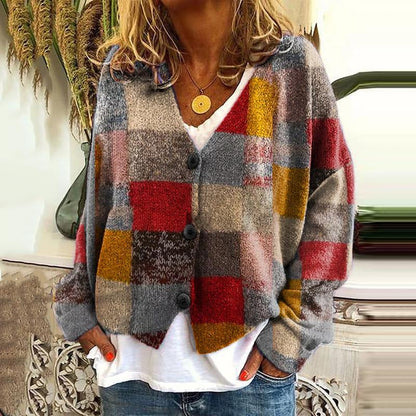 Stella - Patchwork jumper with creative print